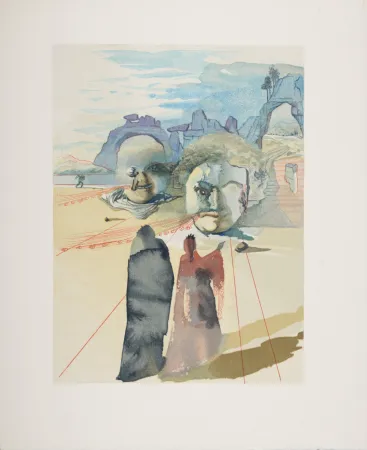 木刻 Dali - Avarice et Prodigalite, 1963