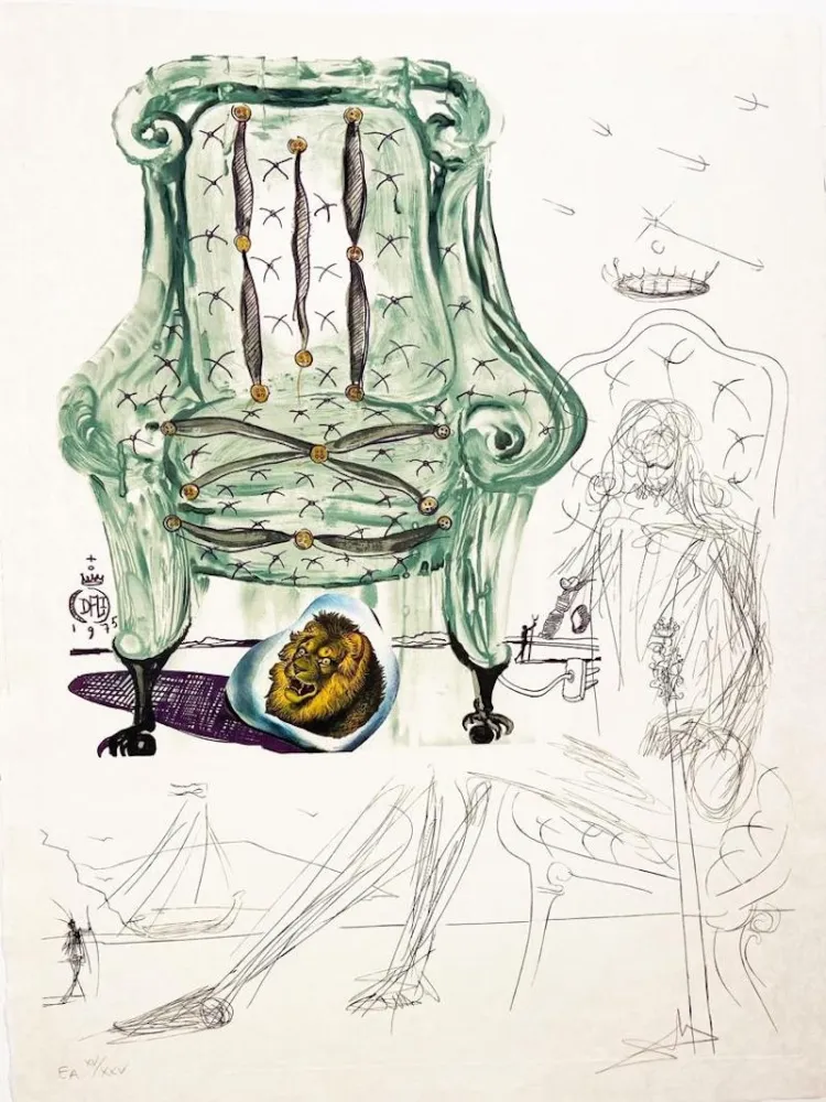 石版画 Dali - Breathing Pneumatic Chair