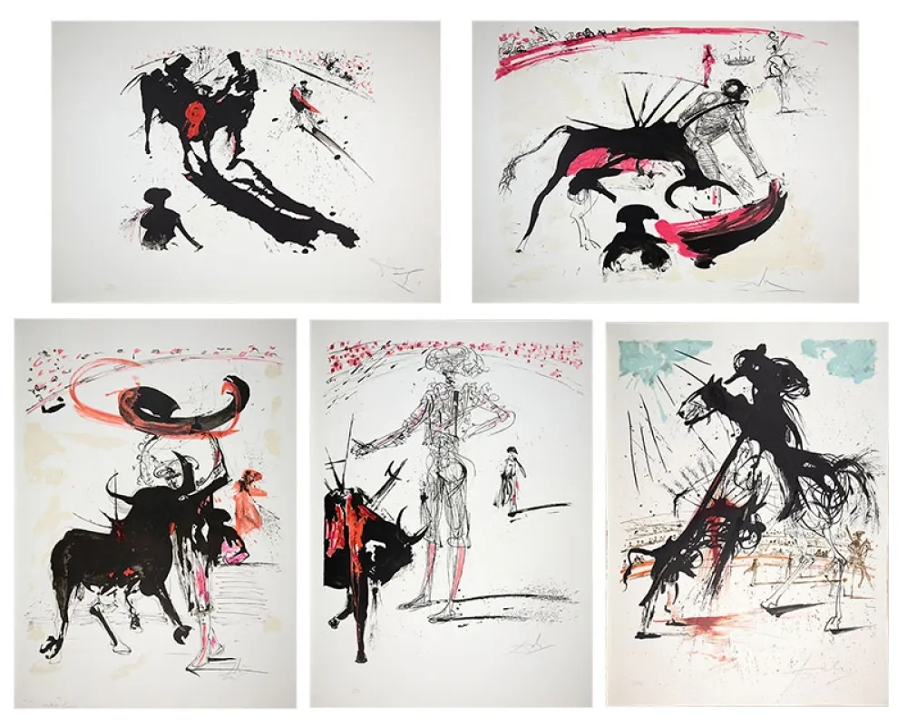 石版画 Dali - Bullfight Suite (Tauromachie)