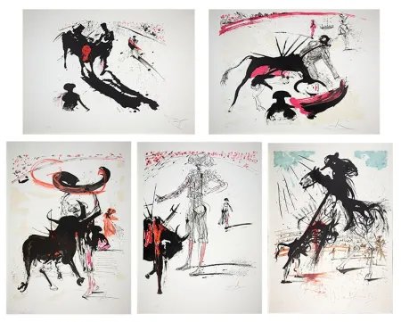石版画 Dali - Bullfight Suite (Tauromachie)
