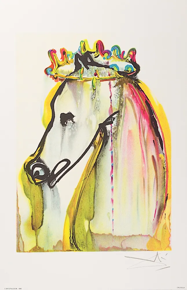 石版画 Dali - Caligula