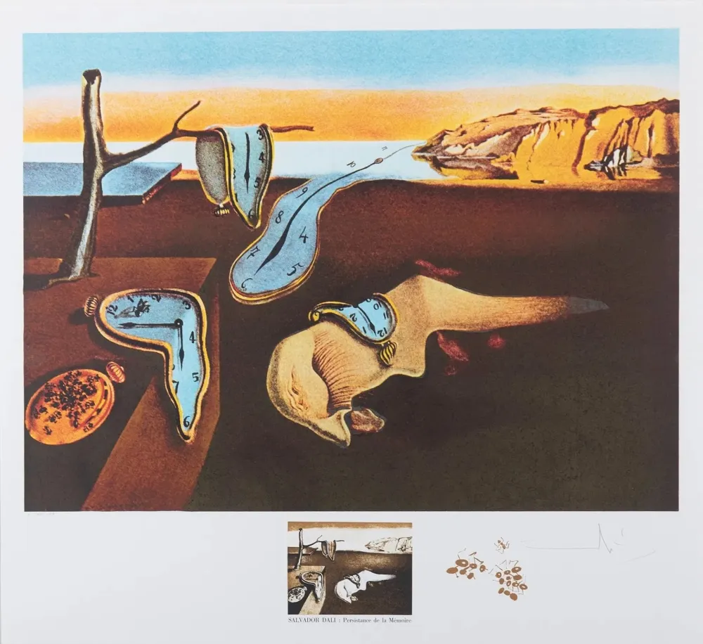 石版画 Dali - Changes in Great Masterpieces Persistence de la Memoire