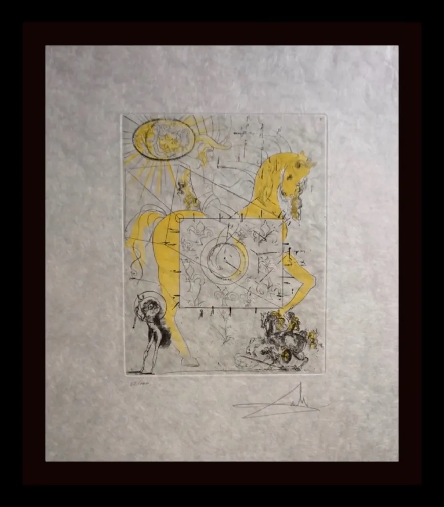 版画 Dali - Chevalier Royal de L'Apocalypse