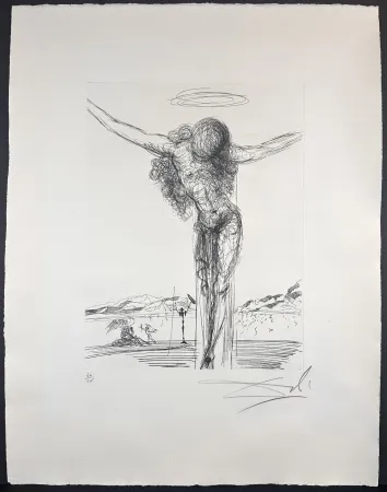 版画 Dali - Christ
