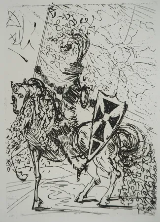 版画 Dali - Cinq portraits espagnols, El Cid