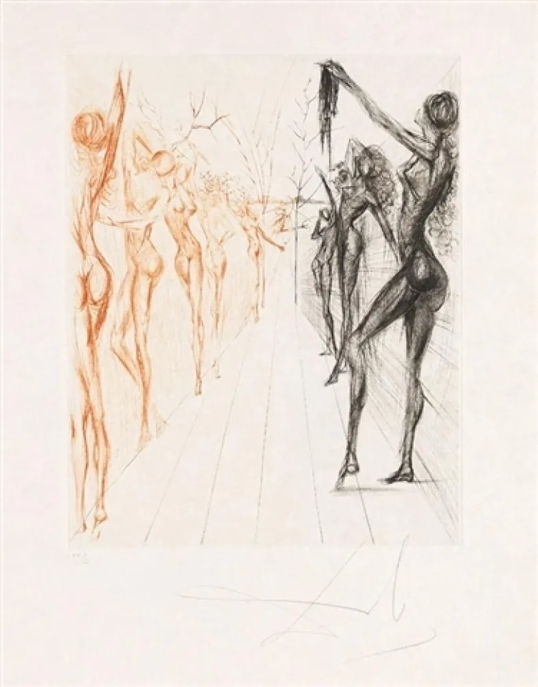 蚀刻版画 Dali - Corridor de Catmandou