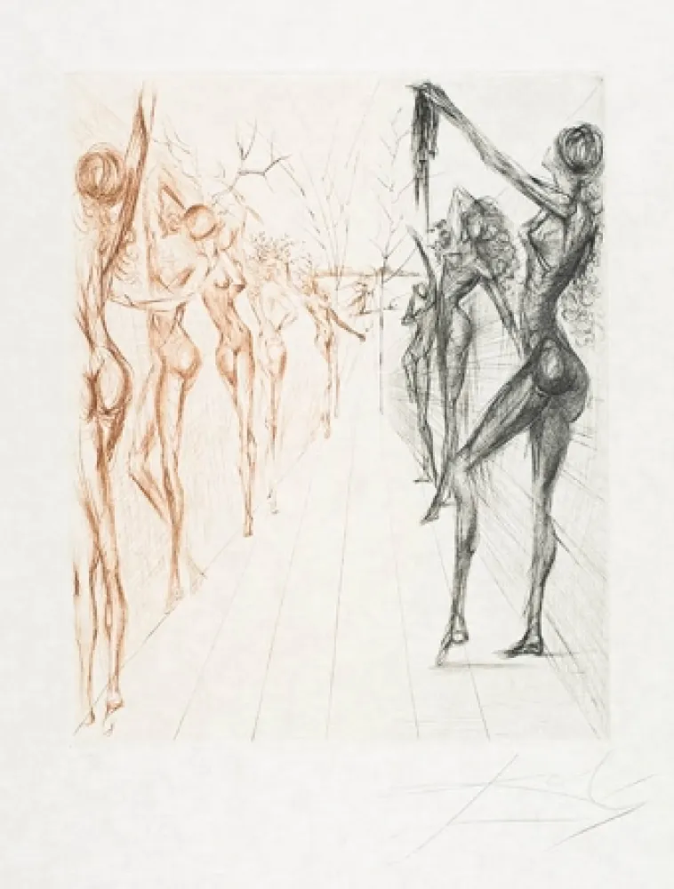 版画 Dali - Couloir de Kathmandu (Corridor of Katmandu)