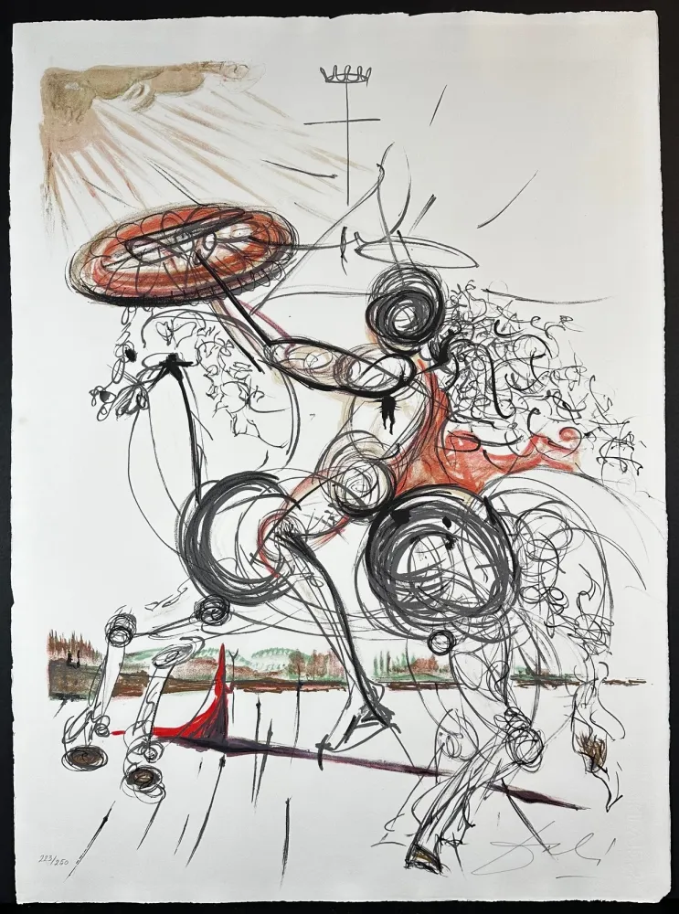 石版画 Dali - Crazy Horse