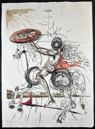 石版画 Dali - Crazy Horse