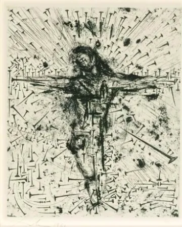 蚀刻版画 Dali - Crucifixion, from Apocalypse de Saint Jean