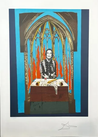 石版画 Dali - Dali's Inferno with Original Portfolio Case 