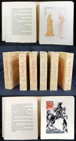 插图书 Dali - Dante : LA DIVINE COMÉDIE. 6 volumes. 100 planches couleurs (1959-1963).