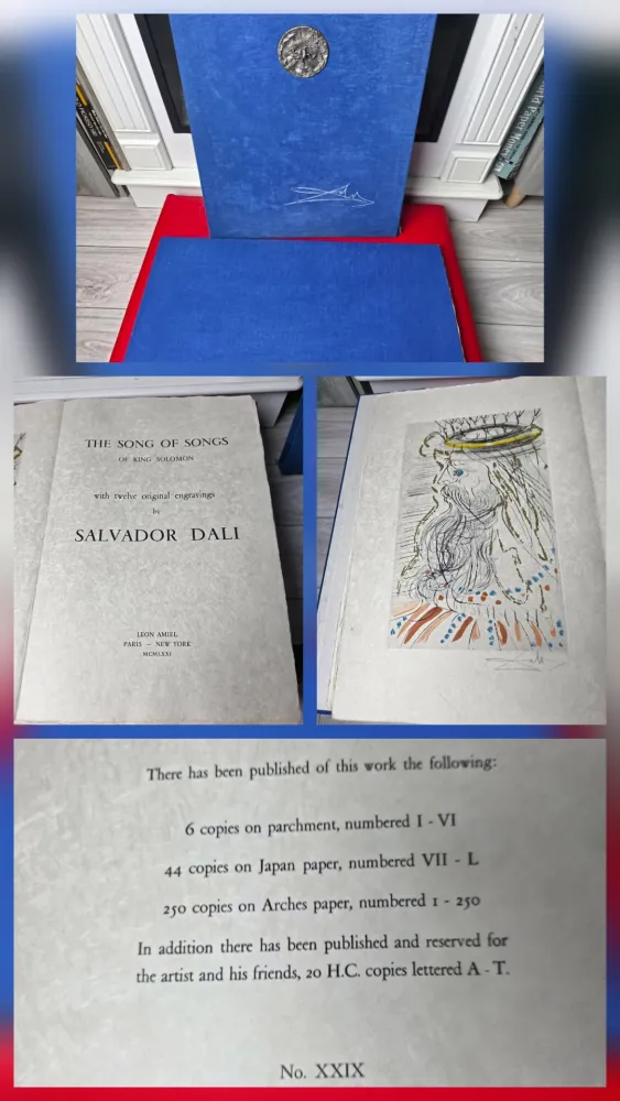 蚀刻版画 Dali - Deluxe - Song of Songs of King Solomon Japan Paper