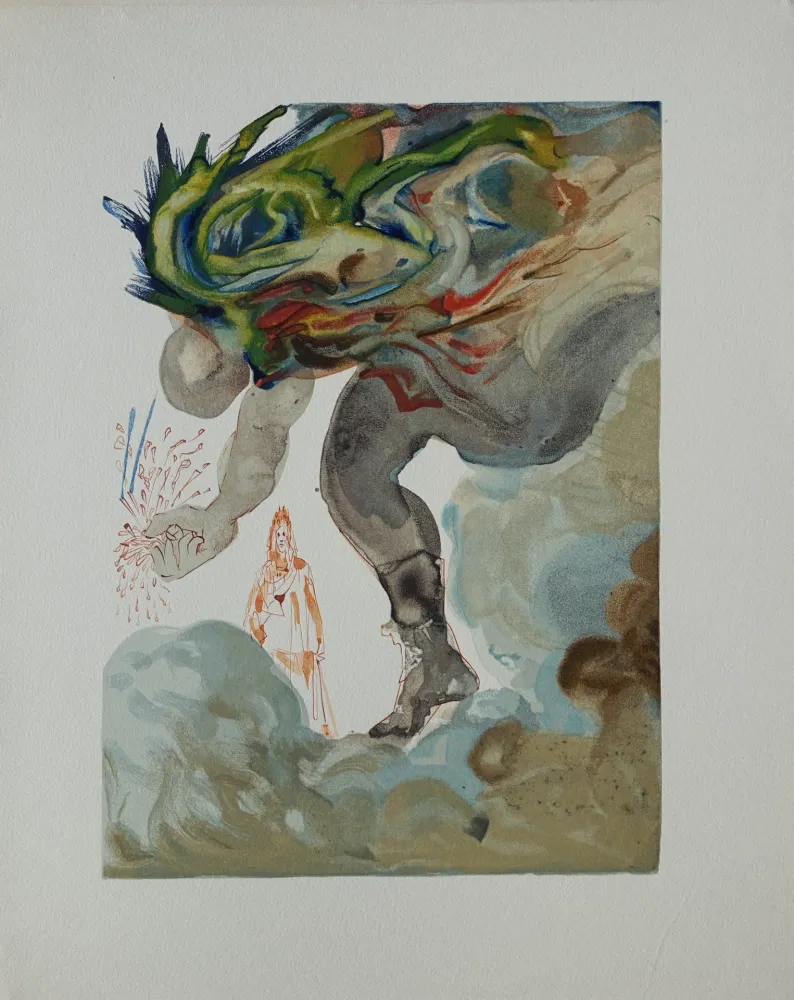 木刻 Dali - Divine Comédie, Enfer 31, Les géants