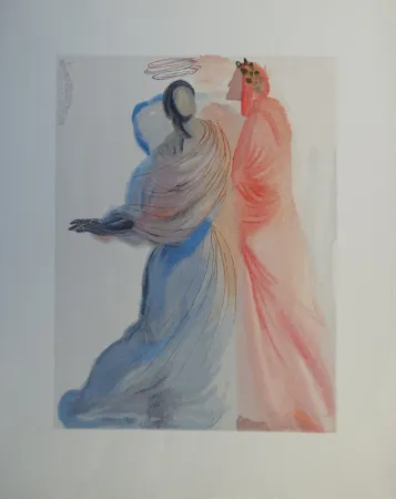 木刻 Dali - Divine Comédie, Paradis 18, La splendeur de Béatrice