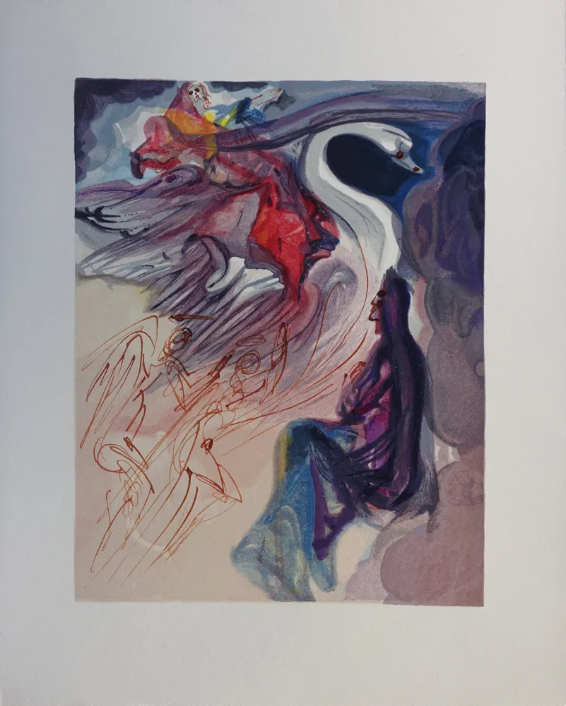 木刻 Dali - Divine Comédie, Paradis 19, Le langage de l'oiseau