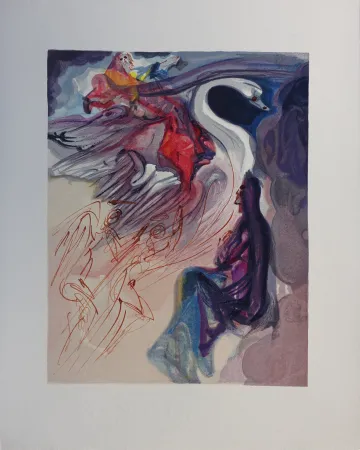 木刻 Dali - Divine Comédie, Paradis 19, Le langage de l'oiseau