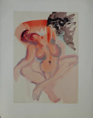 木刻 Dali - Divine Comédie, Purgatoire 3, Les indolents