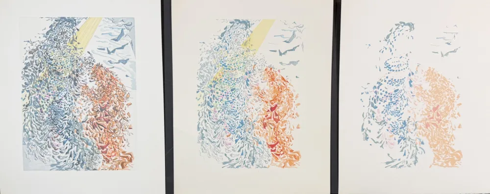 木刻 Dali - Divine Comedy Heaven Canto 14 Decomposition (3 Pieces)