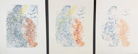 木刻 Dali - Divine Comedy Heaven Canto 14 Decomposition (3 Pieces)