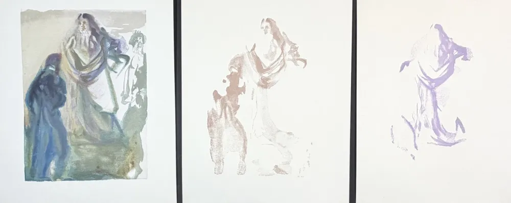 木刻 Dali - Divine Comedy Heaven Canto 27 Decomposition (3 Pieces)