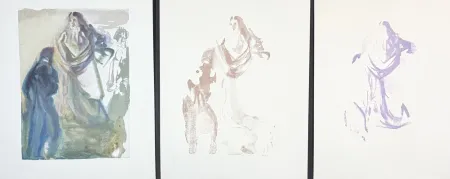 木刻 Dali - Divine Comedy Heaven Canto 27 Decomposition (3 Pieces)