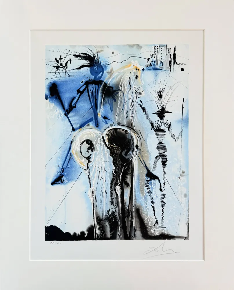 石版画 Dali - Don Quichotte