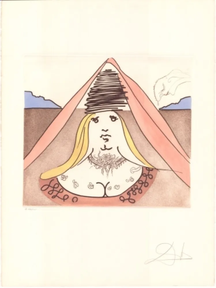 版画 Dali - Don Quijote - Dulcinea