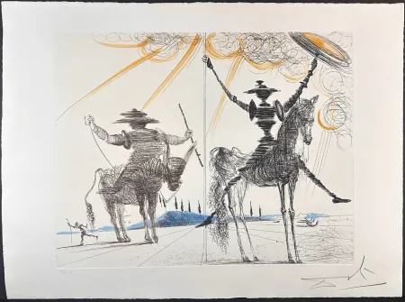 版画 Dali - Don Quixote