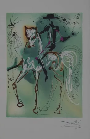 石版画 Dali - El caballo del picador