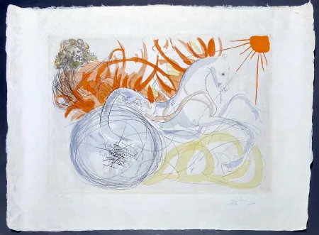 版画 Dali - Elijah