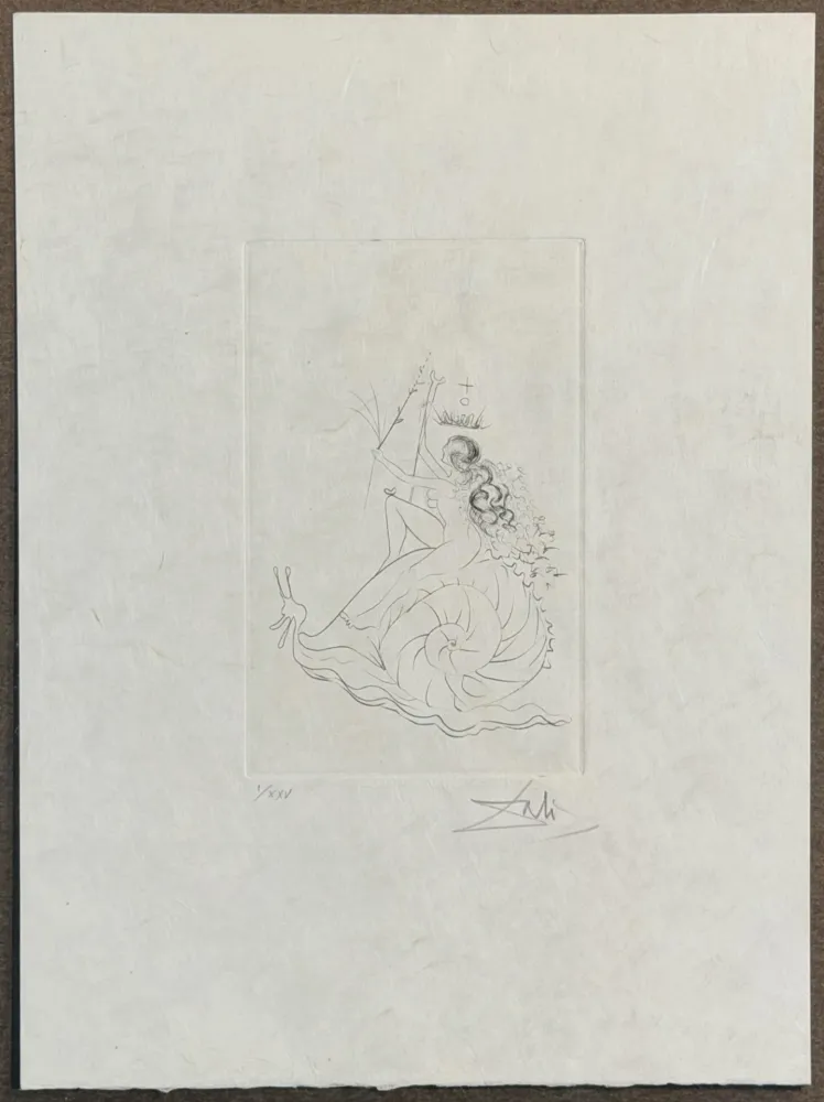 版画 Dali - Escargot