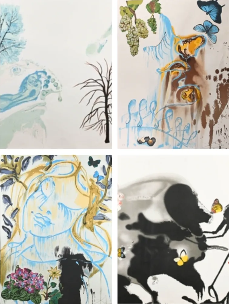 石版画 Dali - Fantasie des saisons / 4 seasons 1972