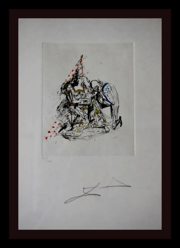 版画 Dali - Fantômes Le Soupirant