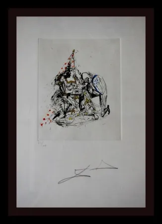 版画 Dali - Fantômes Le Soupirant
