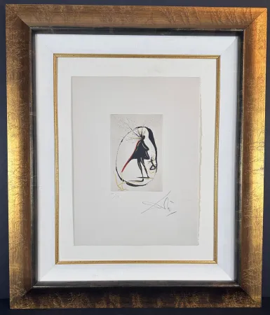 版画 Dali - Faust Vignettes Mephisto (Le Cercel Magique)