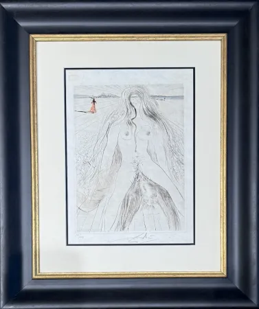 版画 Dali - Femme à cheval