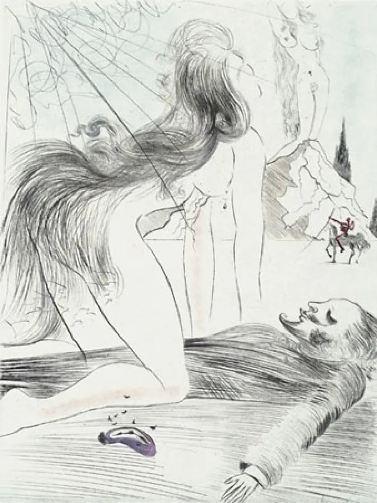 版画 Dali - Femme a Genoux (Kneeling Woman)