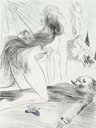 版画 Dali - Femme a Genoux (Kneeling Woman)