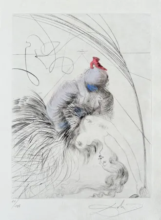 版画 Dali - Femme à la chaussure