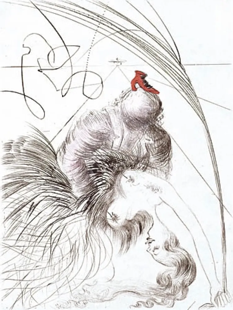 版画 Dali - Femme a la Chaussure (Woman with Shoe)
