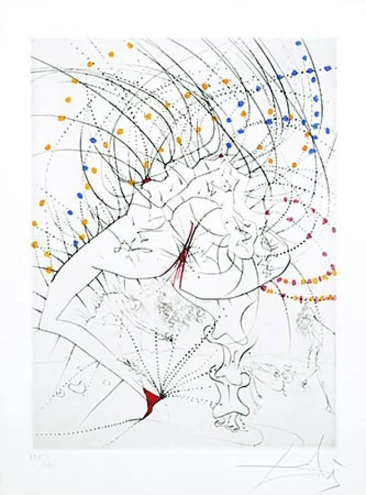 版画 Dali - Femme-feuille (Leaf-woman)