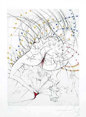 版画 Dali - Femme-feuille (Leaf-woman)