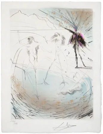 干刻版画 Dali - Femmes poules (Hen Women)