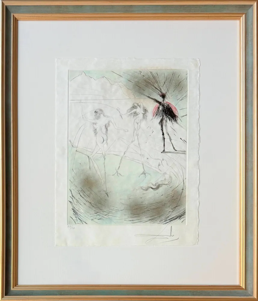 干刻版画 Dali - Femmes poules (Hen Women)