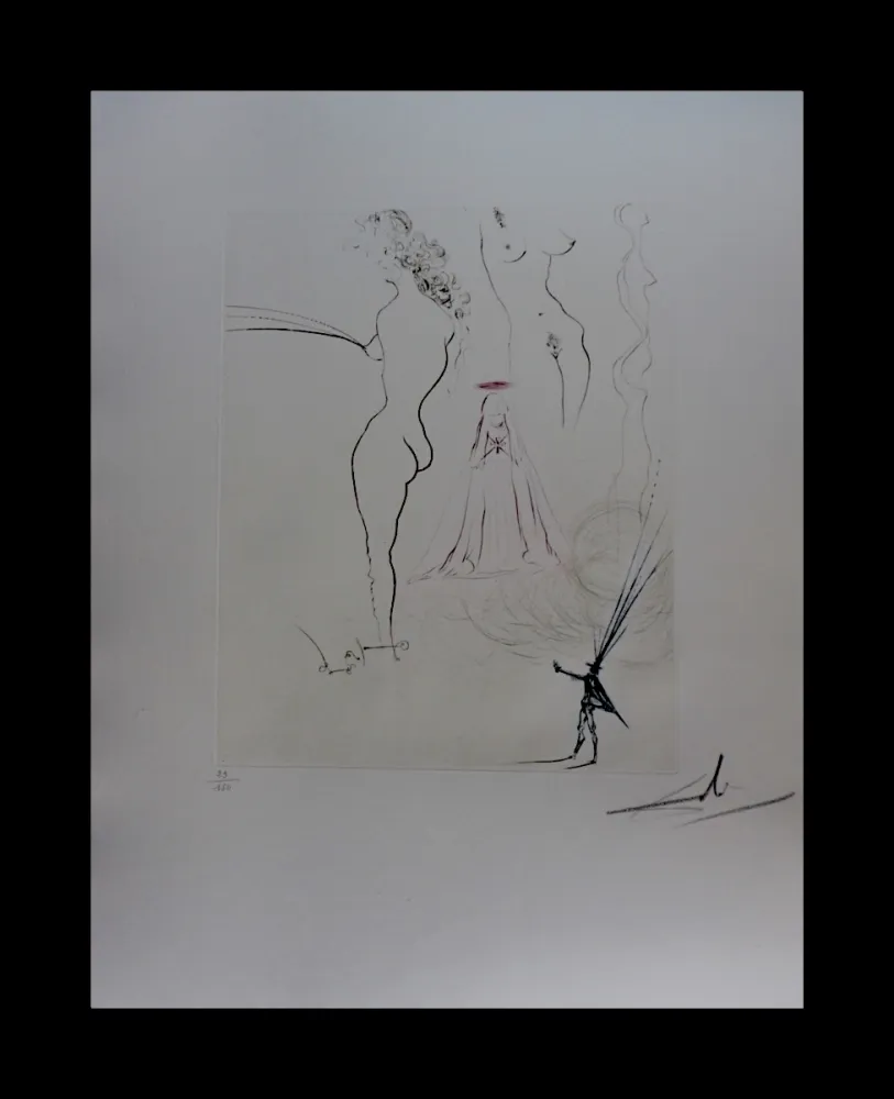 版画 Dali - Femmes Surrealiste - Surrealistic Woman