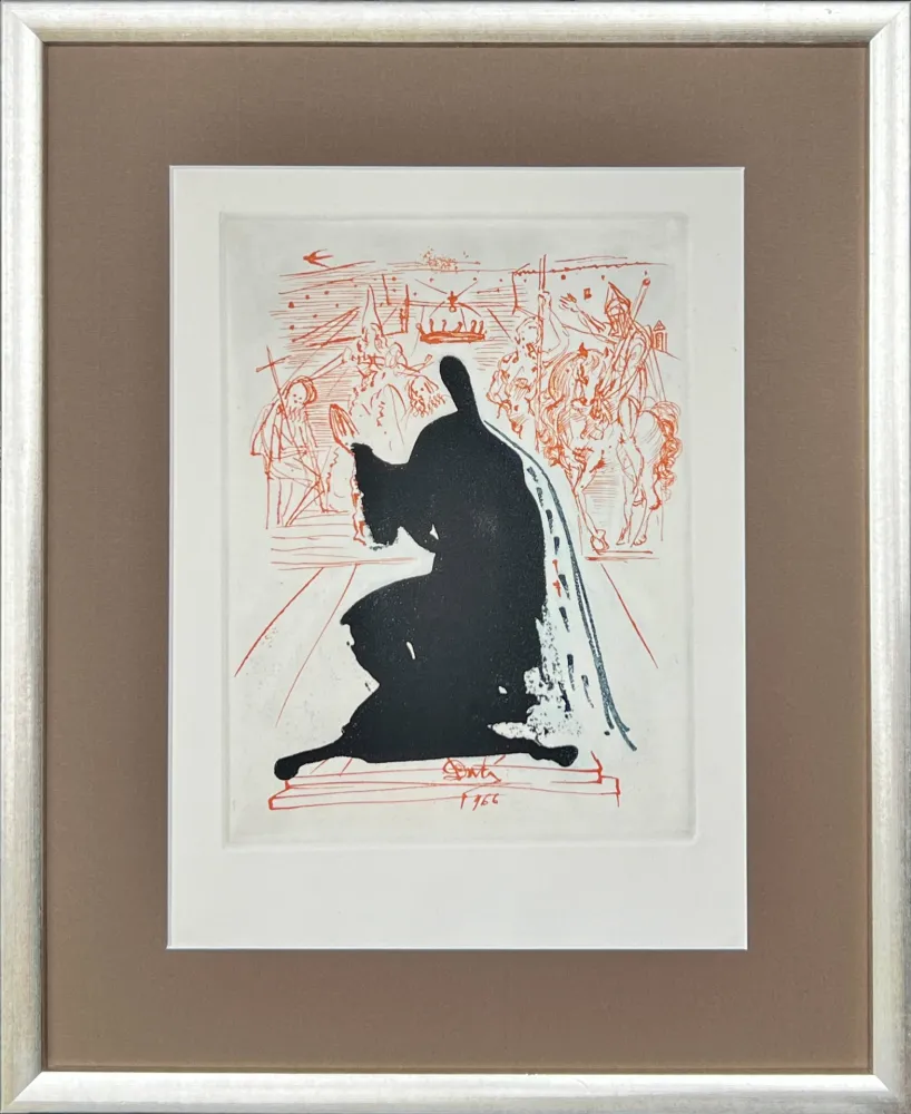 蚀刻版画 Dali - Figure in an Ermine Cloak