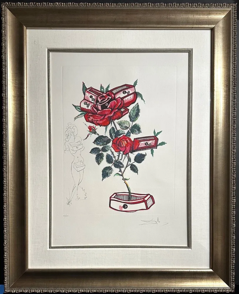 版画 Dali - Florals Rose