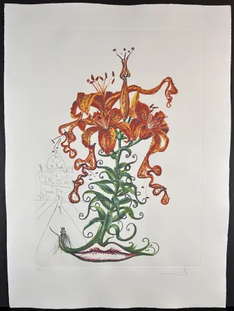 版画 Dali - Florals Tiger Lilies