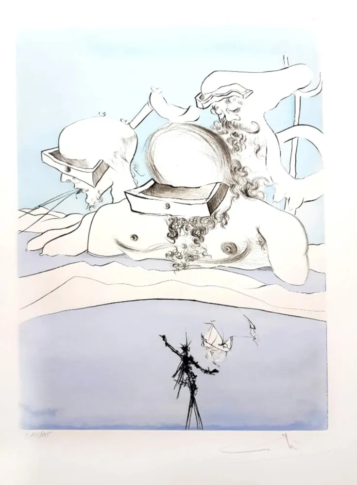 版画 Dali - Flung out like a Fag-end by the Big